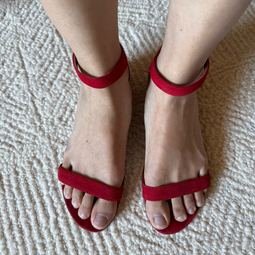 Stuart Weitzman red sandal